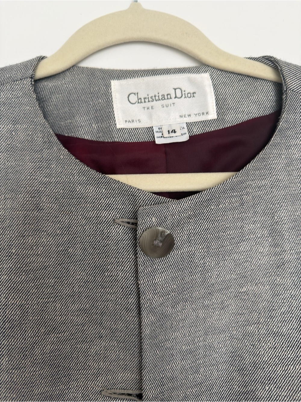 Vintage Dior Women's Silver Jacket - Picture 3 of 5